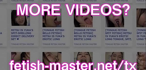  Japanese Asian Tongue Spit Face Nose Licking Sucking Kissing Handjob Fetish - More at fetish-master.net
